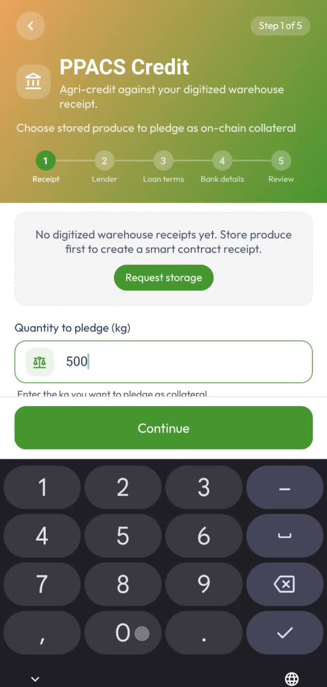 PPACS credit application