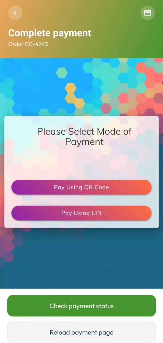 Instamoney QR payment